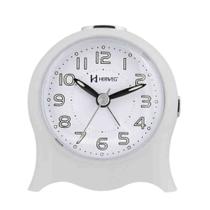 Relógio de Mesa Despertador Herweg Fantasminha Branco 257221 Relógio de Mesa Despertador Herweg Fantasminha Branco 257221