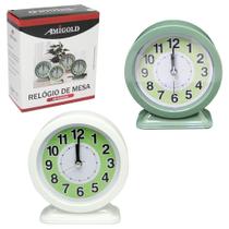 RELOGIO DE MESA DESPERTADOR REDONDO 12X11CM 4319 sortidos