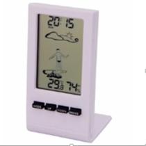 Relógio de mesa despertador umidade termômetro máxima mínima