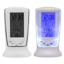 Relógio de Mesa Digital C/ Termômetro e Calendário