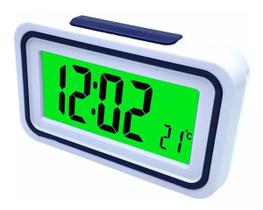 Relogio De Mesa Digital Data Temperatura Alarme Pilha - Lelong