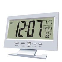 Relógio De Mesa Digital Despertador Temperatura Led Azul - AFA STORE