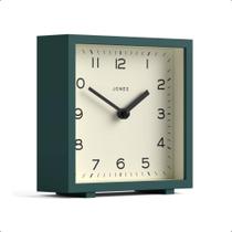 Relógio de Mesa Disco JONES CLOCKS 14x14x5 cm Design Quadrado Verde
