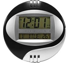 Relógio de mesa e parede digital 20x20cm data temperatura