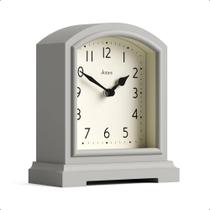 Relógio de Mesa JONES CLOCKS Tavern Cinza Claro 15,5x14x6 cm