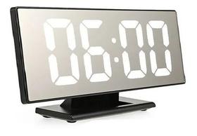 Relógio De Mesa Led Digital Alarme Despertador Espelho Cama - D' Presentes