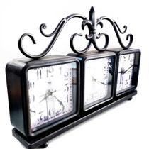 Relógio De Metal Estilo Vintage 3x Em 1 Design Cidades