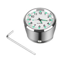 Relógio de montagem no guidão de bicicleta para motocicleta, acessórios cromados à prova d'água