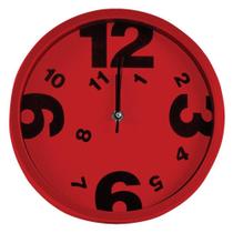 Relógio de Parede 25cm Vermelho CB1485 - Moment
