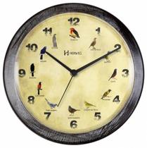 Relógio de Parede 26 cm Canto de Pássaros Brasileiros Herweg