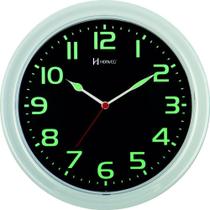 Relógio de Parede 28cm Ponteiro e Numero com Massa Luminosa - Herweg