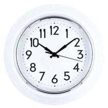 Relógio De Parede 29Cm Decoração Redondo Classico Branco Relógio De Parede 29Cm Decoração Redondo Classico Branco