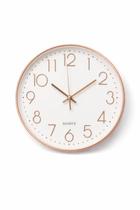 Relógio de parede 30 cm Quartz Preto e Branco