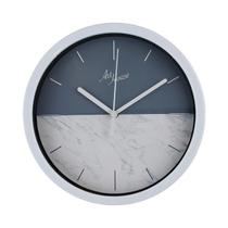 Relógio de Parede 30cm com Visual Marmorizado e Estilo Escandinavo Art House