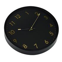Relógio de Parede 30cm Minimalista 6431 Cor:Preto