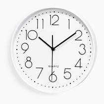 Relógio De Parede 30cm Para Cozinha Sala Prata Preto Moderno Relógio De Parede 30cm Para Cozinha Sala Prata Preto Moderno