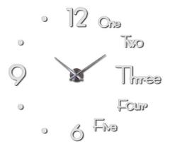 Relógio De Parede 3d Decoração Numeros Pontos Letras PEQUENO