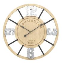 Relógio De Parede 3d Kensington London 1879 Mdf Bambu 38cm