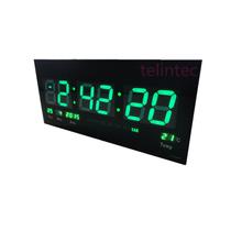 Relógio de parede 46 led digital temperatura data - XT