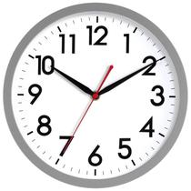 Relógio de parede AKCISOT 25 cm Silent Non-Ticking Battery Grey