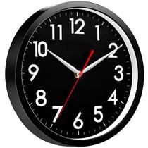Relógio de parede AKCISOT Modern Black Silent Non Ticking 30cm