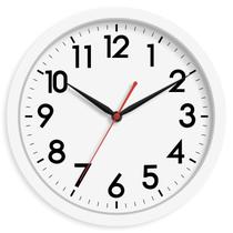 Relógio de parede AKCISOT Silent Non Ticking 25cm White Battery