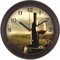 Relógio De Parede Ambiente Ref: 119042-034 Preto Vinho Relógio De Parede Ambiente Ref: 119042-034 Preto Vinho