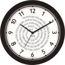 Relógio De Parede Ambiente Ref: 119074-034 Branco Pai Nosso Relógio De Parede Ambiente Ref: 119074-034 Branco Pai Nosso