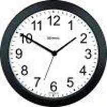 Relógio de parede analógico moderno fala a hora mecanismo sweep herweg preto Relógio de parede analógico moderno fala a hora mecanismo sweep herweg preto