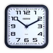 Relógio de parede analógico quadrado para sala escritório quarto cozinha -maxtime
