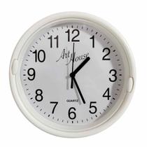 Relógio De Parede Analógico Redondo 22cm Decorativo