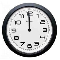 Relógio de Parede Analógico Redondo Eurora Preto 651734