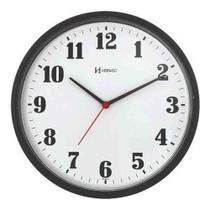 Relógio de Parede Analógico Redondo Herweg Preto 612634