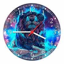 Relógio De Parede Animais Leão Salas Cozinhas Tamanho Grande 50 Cm Quartz G06