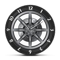 Relógio de parede Anime Car Wheel Pattern Silent Non Ticking 30cm Relógio de parede Anime Car Wheel Pattern Silent Non Ticking 30cm