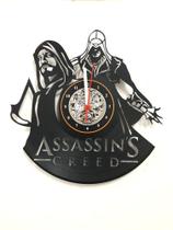 Relógio De Parede, Assassin's Creed, Disco De Vinil - Avelar Criações