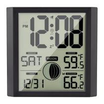 Relógio de parede Atomic Warminn Atomic com temperatura para ambientes internos/externos