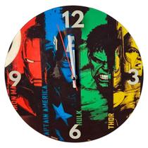 Relógio De Parede Avengers Thor Hulk Capitão América