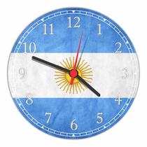 Relógio De Parede Bandeiras Da Argentina Decoração Salas Quartos Relógio De Parede Bandeiras Da Argentina Decoração Salas Quartos