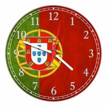 Relógio De Parede Bandeiras De Portugal Decoração Salas Quartos
