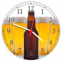 Relógio De Parede Bar Cerveja Bebidas Chop Decorar