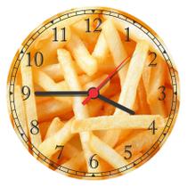 Relógio De Parede Batata Frita Restaurantes Decorar - Vital Quadros Do Brasil