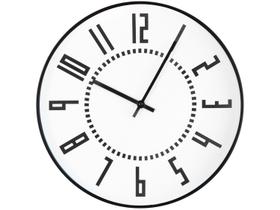 Relógio de Parede Branco e Preto 12945 Mart