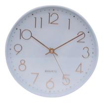 Relógio De Parede Branco Estilo Refinado 25x25cm - Tasco