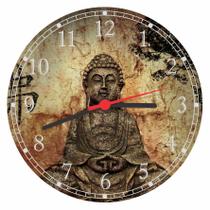 Relógio De Parede Budismo Buda Chácras Gg 50 Cm Decorar