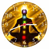 Relógio De Parede Budismo Buda Meditação Chácras Religiosidade Relógio De Parede Budismo Buda Meditação Chácras Religiosidade