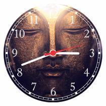 Relógio De Parede Budismo Buda Meditação Chácras