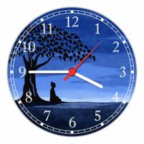 Relógio De Parede Budismo Buda Sidarta Gautama Meditação Chakras Chacras Decoração 40 Cm RC011 Relógio De Parede Budismo Buda Sidarta Gautama Meditação Chakras Chacras Decoração 40 Cm RC011