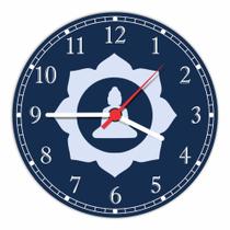 Relógio De Parede Budismo Buda Sidarta Gautama Yoga Meditação Chacras Tamanho 40 Cm RC015 Relógio De Parede Budismo Buda Sidarta Gautama Yoga Meditação Chacras Tamanho 40 Cm RC015