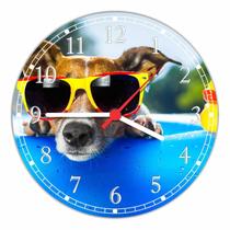 Relógio De Parede Cão Pet Shop Animais Tamanho Grande 50 Cm Quartz G04 Relógio De Parede Cão Pet Shop Animais Tamanho Grande 50 Cm Quartz G04